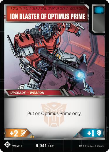 Ion Blaster of Optimus Prime - Wave 1 - Transformers TCG - TCGplayer.com
