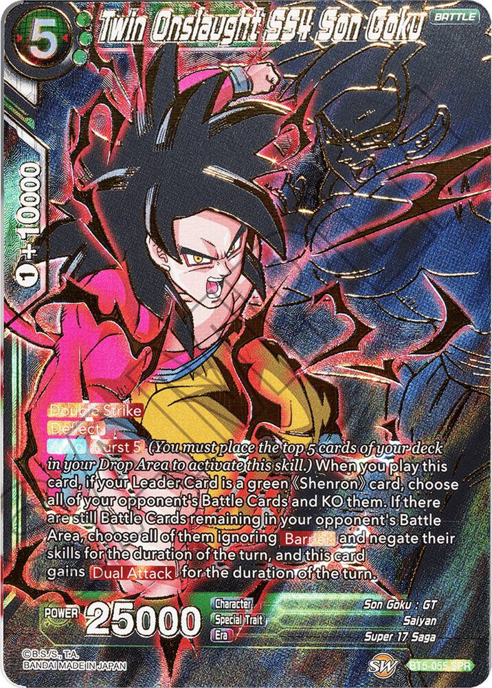 Twin Onslaught SS4 Son Goku (SPR) - Miraculous Revival - Dragon