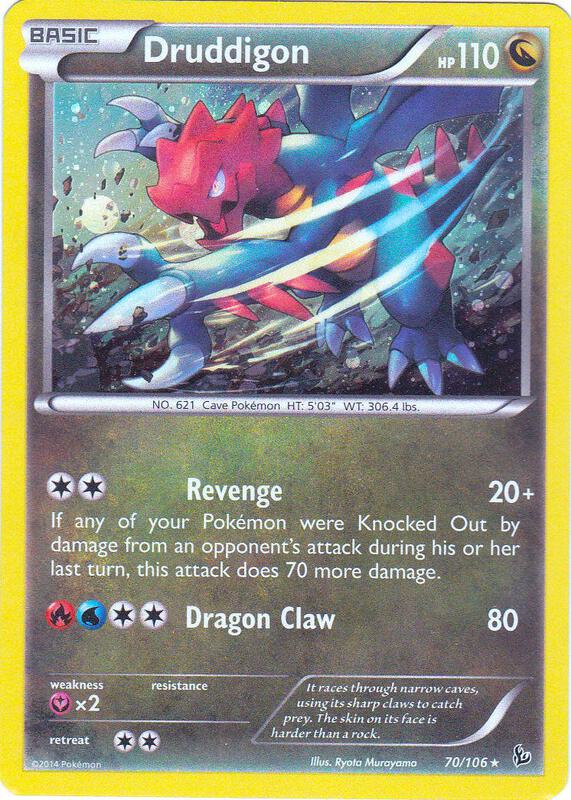 Druddigon - 70/106(Cosmos Holo) 070/106 from Blister Exclusives