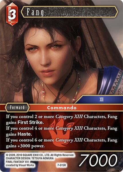 fang mtg final fantasy Final Fantasy Variants Foil: Fang, Fearless l'Cie (0526
