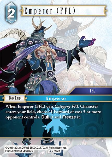 Emperor (FFL) - Opus VII - Final Fantasy TCG - TCGplayer.com Emperor (FFL) - Opus VII - Final Fantasy TCG - TCGplayer.com