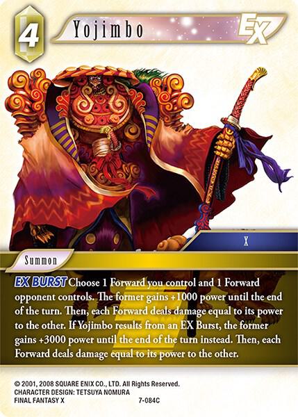 Yojimbo EX - Opus VII - Final Fantasy TCG