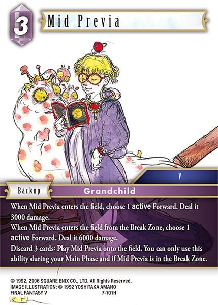 Mid Previa (Opus VII) — Final Fantasy TCG card