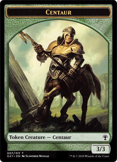 Centaur 007 Elemental 010 Double Sided Token