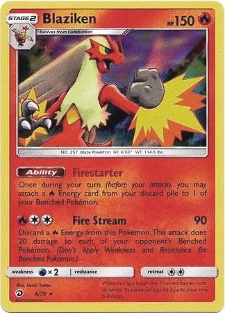 Blaziken - 6/70 (Dragon Majesty) 006/070 from Deck Exclusives