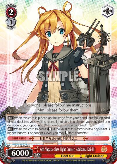 6th Nagara-class Light Cruiser, Abukuma Kai-II