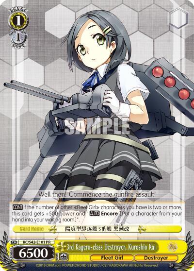 3rd Kagero-class Destroyer, Kuroshio Kai