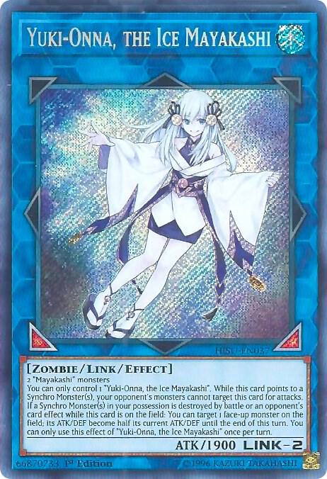 遊戯王OCG デュエルモンスターズ yuki Yuki-Onna, the Ice Mayakashi - Hidden Summoners - YuGiOh