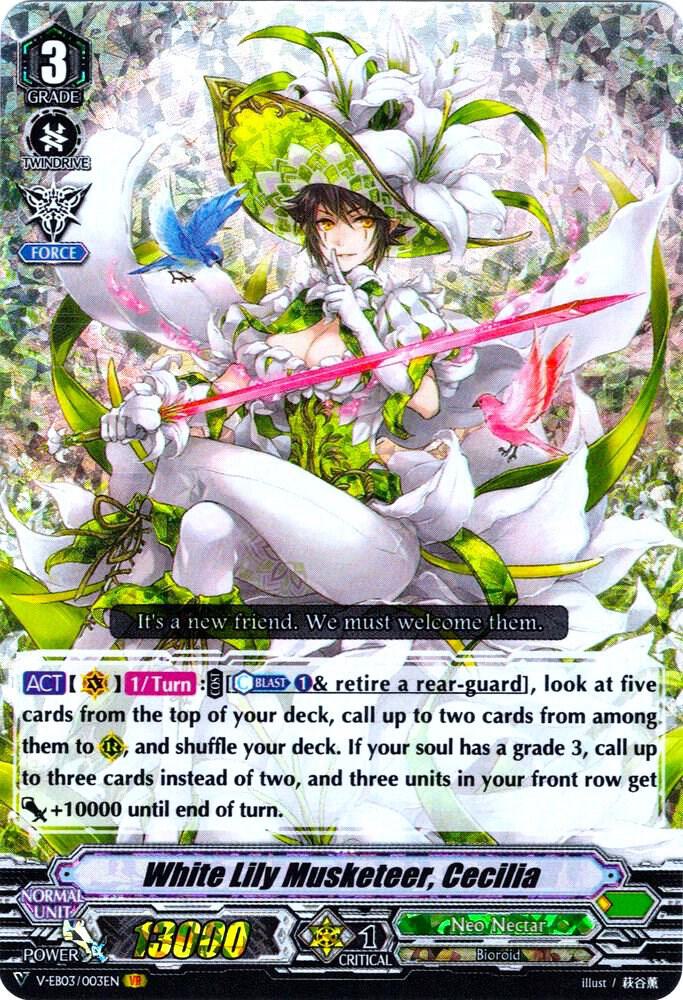 White Lily Musketeer, Cecilia - V-EB03: ULTRARARE MIRACLE