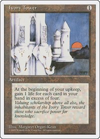 Ivory Tower 4ED 4th Ed FBB Black Border MTG Japanese NM Flat Shipping