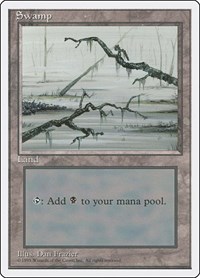 Swamp (C) - Fourth Edition - Magic: The Gathering card
