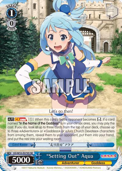 "Setting Out" Aqua (SR) card
