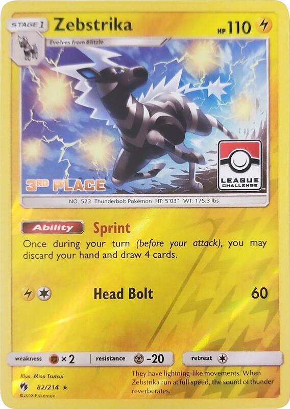 Zebstrika - 82/214 (League Challenge) [3rd Place] 082/114 from League & Championship Cards
