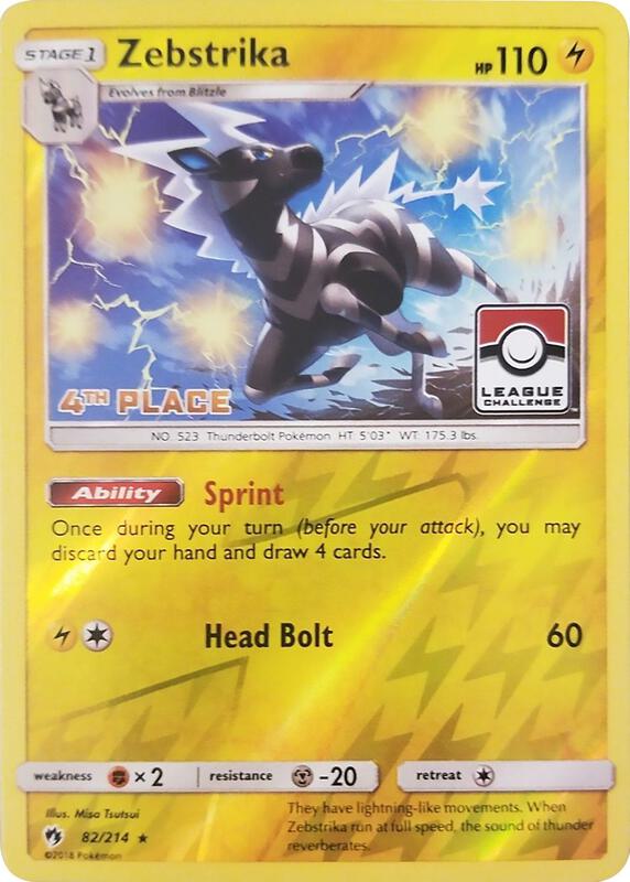 Zebstrika - 82/214 (League Challenge) [4th Place] 082/214 from League & Championship Cards