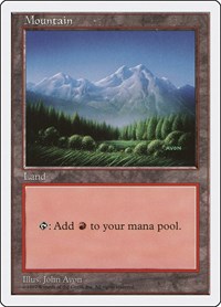 Mountain (443) - Fifth Edition - Magic: The Gathering card