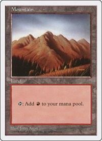 Mountain (444) - Fifth Edition - Magic: The Gathering card