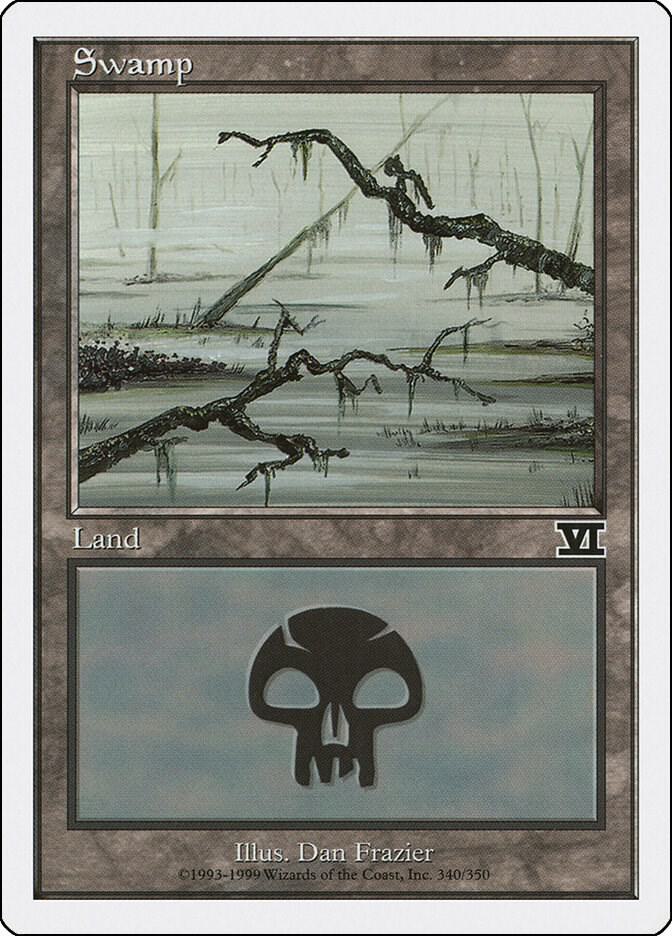 Swamp (340) - Classic Sixth Edition - Magic: The Gathering