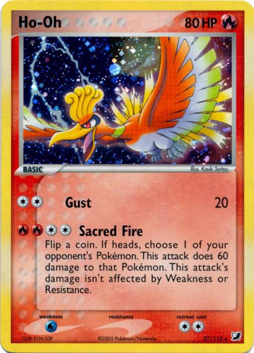 Ho-Oh - 27/115 (Cosmos Holo) 027/115 from Deck Exclusives