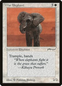 War Elephant (Light) - Arabian Nights - Magic: The Gathering card