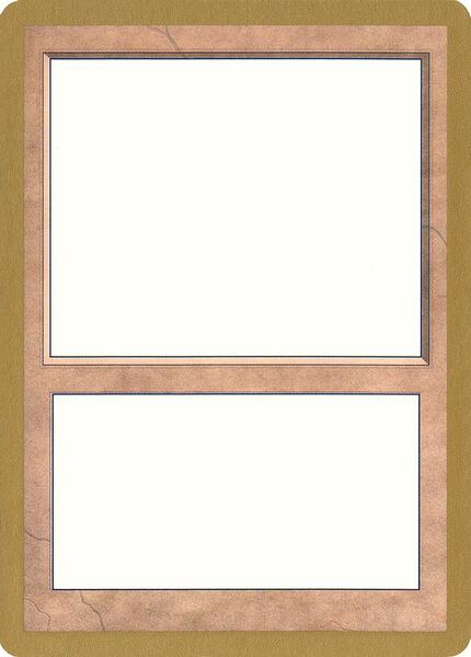 1998 World Championship Blank Card - World Championship Decks