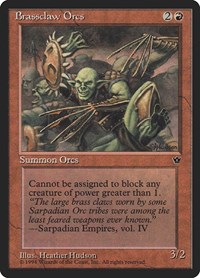 Brassclaw Orcs (Hudson) - Fallen Empires - Magic: The Gathering card