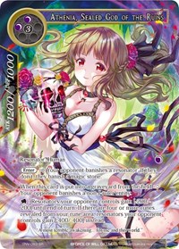 Athenia, Sealed God of the Ruins (Full Art) - Force of Will The Strangers of New Valhalla trading card