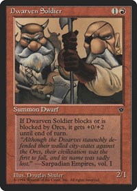 Dwarven Soldier (Shuler) - Fallen Empires - Magic: The Gathering card