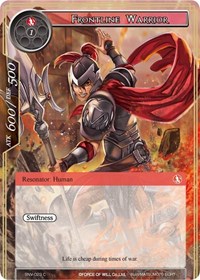 Frontline Warrior - Force of Will The Strangers of New Valhalla trading card