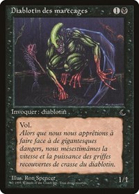 Bog Imp (French) - "Diablotin des marecages" - Renaissance - Magic: The Gathering card
