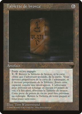 Bronze Tablet (French) - "Tablette de bronze"