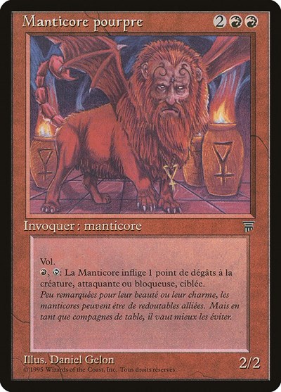 Crimson Manticore French Manticore pourpre