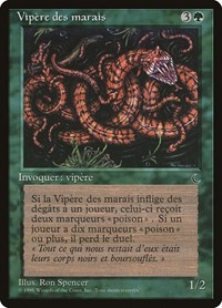 Marsh Viper (French) - "Vipere des marais" - Renaissance - Magic: The Gathering card