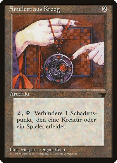 Amulet of Kroog German Amulett aus Kroog