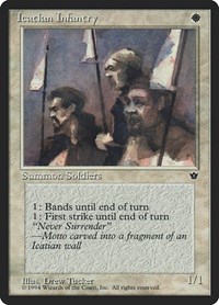 Icatian Infantry (Tucker) - Fallen Empires - Magic: The Gathering card