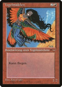 Bird Maiden (German) - "Vogelmadchen" - Renaissance - Magic: The Gathering card