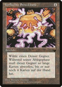 Cursed Rack (German) - "Verfluchte Streckbank" - Renaissance - Magic: The Gathering card