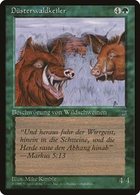 Durkwood Boars (German) - "Dusterwaldkeiler" - Renaissance - Magic: The Gathering card