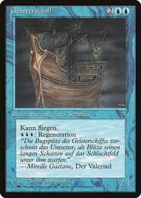 Ghost Ship (German) - "Geisterschiff" - Renaissance - Magic: The Gathering card