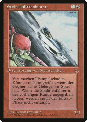 Goblin Rock Sled (German) - "Steinschlittenfahrer"