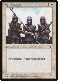 Pikemen (German) - "SpieBtrager" - Renaissance - Magic: The Gathering card