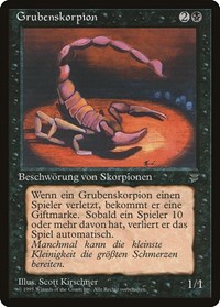 Pit Scorpion (German) - "Grubenskorpion" - Renaissance - Magic: The Gathering card