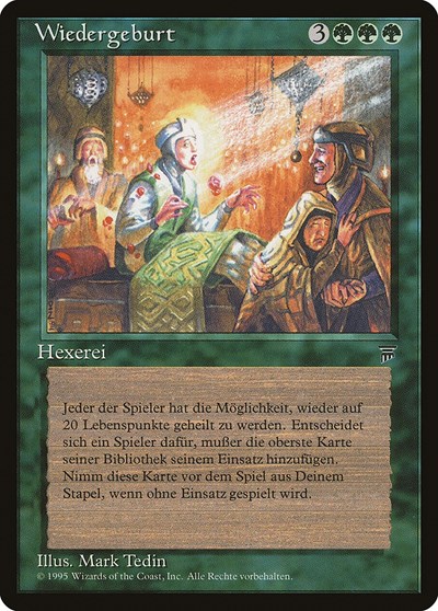 Rebirth German Wiedergeburt