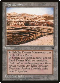 Strip Mine (German) - "Tagebaumine" - Renaissance - Magic: The Gathering card