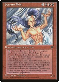Tempest Efreet (German)- "Sturm-Ifrit" - Renaissance - Magic: The Gathering card