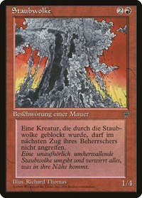 Wall of Dust (German) - "Staubwolke" - Renaissance - Magic: The Gathering card