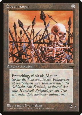 Wall of Spears (German) - "Speermauer"