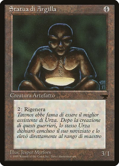 Clay Statue Italian Statua di Argilla