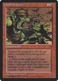 Orcish Veteran (Shuler) - Fallen Empires - Magic: The Gathering card
