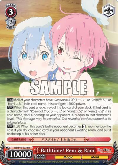 Bathtime! Rem & Ram - Re:ZERO - Weiss Schwarz - TCGplayer.com
