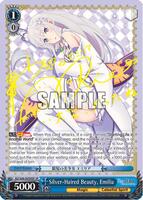 Silver-Haired Beauty, Emilia (SP) - Re:ZERO - Weiss Schwarz